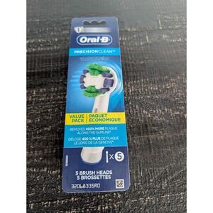 Oral-B Professional Precision Clean Replacement Brush Head 5 count ~ White ~ NEW